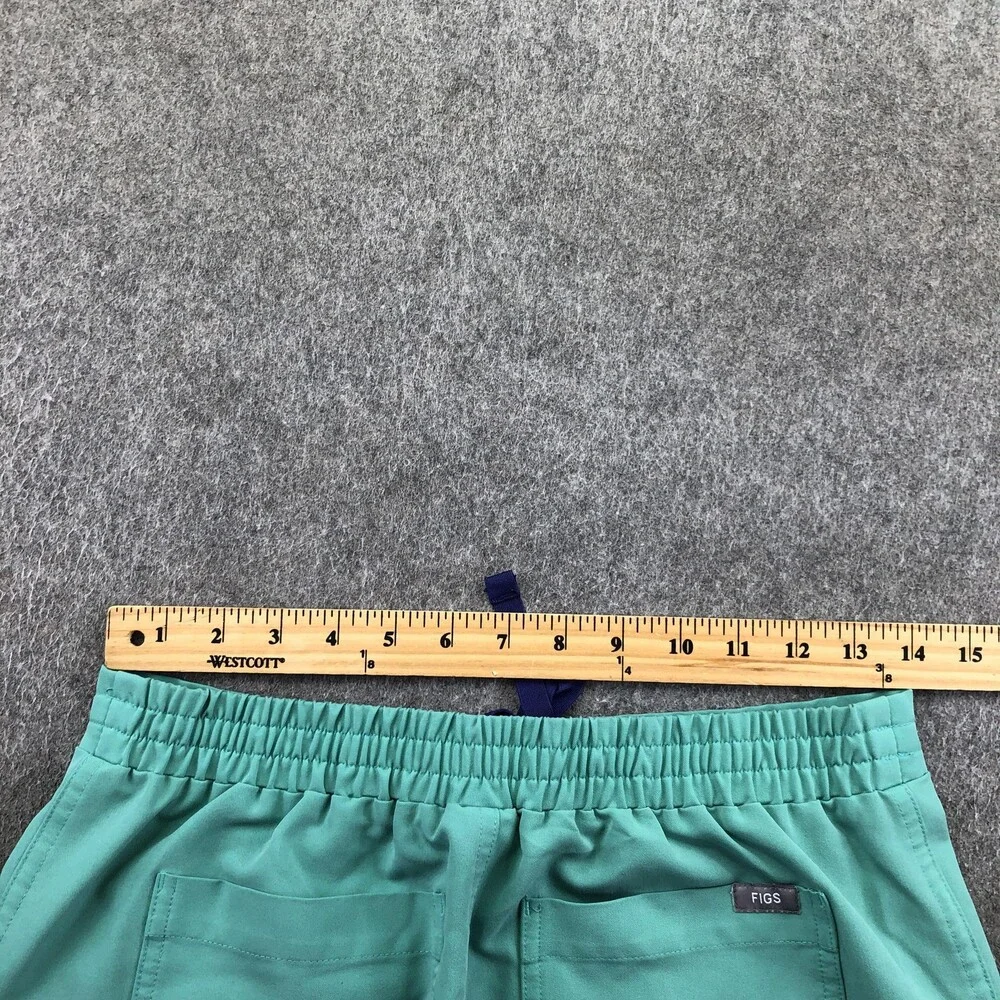 FIGS Scrub Pants Womens Small Green Cargo Twill Technical Collection Medical